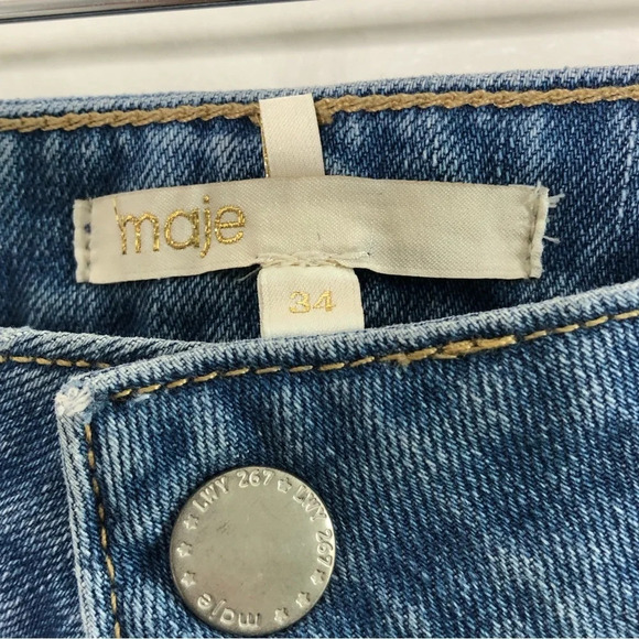 Maje High Rise Flare Jeans Size 0 - Picture 6 of 8